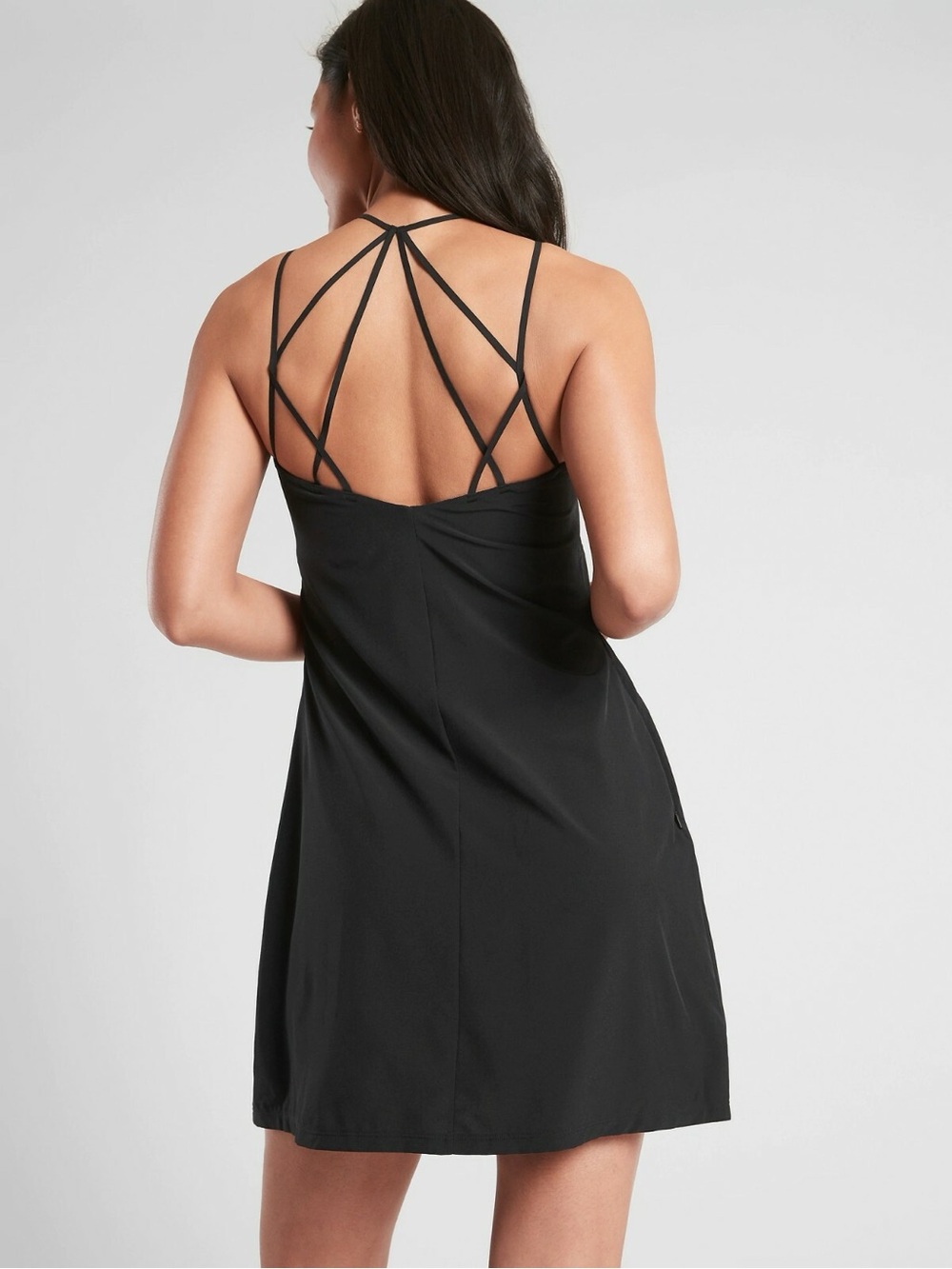 Athleta Breathe In Bra Dress, BLACK SIZE 4